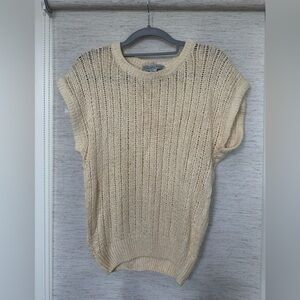 Vintage Wainwright & Spencer Silk Blend Crochet Knit Shell Top